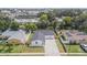 Aerial view showing a newly built home's location and neighborhood context at 7408 W Henry Ave, Tampa, FL 33615