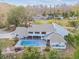 Home with pool and large backyard, nestled in a wooded area at 17307 Linda Vista Cir, Lutz, FL 33548