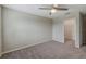 Well-lit bedroom with ceiling fan and closet at 11321 Alachua Creek Ln, Riverview, FL 33579