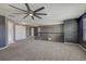 Spacious loft with ceiling fan and multiple entry points at 11321 Alachua Creek Ln, Riverview, FL 33579