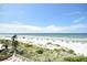 Expansive view of the beach with white sand and clear blue waters, perfect for a relaxing coastal lifestyle at 19440 Gulf Blvd # 201, Indian Shores, FL 33785