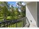 Private balcony overlooking lush green landscape at 11516 Bellamar St, Temple Terrace, FL 33637