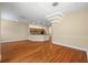 Dining room with hardwood floors and modern light fixture at 11516 Bellamar St, Temple Terrace, FL 33637