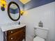 Charming bathroom with marble vanity and hexagon tile floor at 5455 Lake Le Clare Rd, Lutz, FL 33558