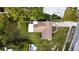 Aerial view of house, yard, and driveway at 3616 Alabama Ne Ave, St Petersburg, FL 33703