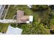 Aerial view showing home's location and surrounding landscape at 3616 Alabama Ne Ave, St Petersburg, FL 33703