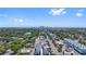 Drone view showcasing the townhome's location near the city skyline at 41 29Th N St, St Petersburg, FL 33713