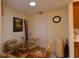 Small breakfast nook with round table and chairs at 10131 Old Tampa Bay Dr, San Antonio, FL 33576
