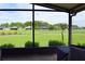 Spacious screened porch overlooking the golf course at 10131 Old Tampa Bay Dr, San Antonio, FL 33576