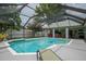 Inviting screened pool with plenty of space for lounging at 809 Daphne Dr, Brandon, FL 33510