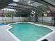 Refreshing pool with screened enclosure at 809 Daphne Dr, Brandon, FL 33510