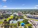 High-angle view of tennis courts and residential buildings at 1120 N Shore Ne Dr # 703, St Petersburg, FL 33701