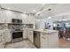 Modern kitchen with stainless steel appliances and white cabinets at 1120 N Shore Ne Dr # 703, St Petersburg, FL 33701