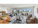 Bright living room with ocean views, comfy seating, and large windows at 1120 N Shore Ne Dr # 703, St Petersburg, FL 33701