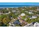 Aerial image showing a neighborhood near the water with several homes at 3605 S Omar Ave, Tampa, FL 33629