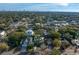 An aerial shot of a residential area, including houses and a pool at 3605 S Omar Ave, Tampa, FL 33629