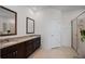 Bathroom boasts double sinks, granite countertop, and a walk-in shower at 3948 Mossy Limb Ct, Palmetto, FL 34221