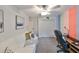 Bedroom with a workspace and colorful wall at 5429 Rainwood Meadows Dr, Apollo Beach, FL 33572