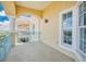 Covered balcony overlooking a residential area at 700 N Osceola Ave # 702, Clearwater, FL 33755