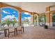 Outdoor patio with seating and stunning water views at 700 N Osceola Ave # 702, Clearwater, FL 33755