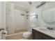 Clean bathroom with tub, vanity, and updated fixtures at 1500 Mahogany Ln # 605, Palm Harbor, FL 34683