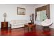 Living room with hardwood floors, and neutral colored furniture at 4224 Fleewell Ct, Valrico, FL 33596