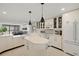 Modern kitchen with white cabinetry and island at 5700 Mariner St # 801E, Tampa, FL 33609