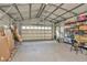 Spacious garage with ample storage space and overhead door at 1111 67Th Nw St, Bradenton, FL 34209