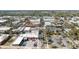 Aerial view showcasing the downtown with vibrant streets, shops, and restaurants, close to waterfront at 541 E Lime St, Tarpon Springs, FL 34689
