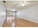 Spacious living room with light walls and wood flooring at 11200 102Nd Ave # 33, Seminole, FL 33778
