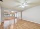 Spacious living room with light walls and wood flooring at 11200 102Nd Ave # 33, Seminole, FL 33778