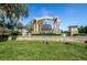 Waterside community entrance sign with landscaping and fountains at 11833 Castine St, New Port Richey, FL 34654