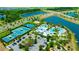 Community overview with resort-style amenities and park at 5502 Limelight Dr, Apollo Beach, FL 33572