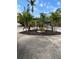 Landscaped front yard with tropical plants and palm trees at 2716 Miriam S St, Gulfport, FL 33711