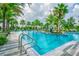 Resort-style pool with lounge chairs and palm trees at 14929 Promenade Pkwy, Odessa, FL 33556