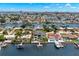 Modern home situated on the waterfront with a private dock and beautiful canal views at 7949 2Nd S Ave, St Petersburg, FL 33707