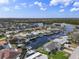 Waterfront community featuring houses with boat docks and private pools, surrounded by lush greenery at 1367 51St Ne Ave, St Petersburg, FL 33703