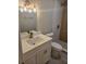 Modern bathroom with updated vanity, fixtures, and stylish tile shower at 5980 80Th N St # 106, St Petersburg, FL 33709