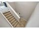 Carpeted staircase leading to the second floor at 8277 Bower Bass Cir, Wesley Chapel, FL 33545