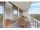 Private balcony with city and treetop views at 500 N Osceola Ave # 802, Clearwater, FL 33755