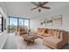 Bright living room with city views and comfortable seating at 500 N Osceola Ave # 802, Clearwater, FL 33755