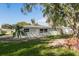 Ranch-style home with light green exterior and updated windows at 7344 Live Oak Ln, New Port Richey, FL 34653