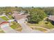 Aerial view of house and surrounding area at 1300 Cedar Ct, Tarpon Springs, FL 34689