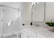 Modern bathroom with white cabinets and marble countertop at 208 W Frances Ave # 3, Tampa, FL 33602