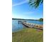 Enjoy the natural beauty of the lake from the community fishing dock on a sunny day at 2288 Citrus Ct, Clearwater, FL 33763