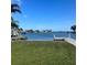 Bright sunny day waterfront view with private dock at 406 161St Ave, Redington Beach, FL 33708