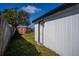 Side of home with a storage shed in the backyard at 9322 88Th Way, Seminole, FL 33777