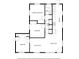 Two-bedroom, one-bathroom floor plan at 9322 88Th Way, Seminole, FL 33777