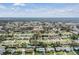 Wide aerial view of neighborhood with single Gathering homes at 2315 Nash St, Clearwater, FL 33765