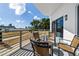 Private balcony with seating and views of the harbor at 1209 E Cumberland Ave # 508, Tampa, FL 33602